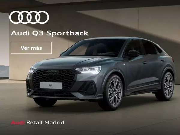 Q3 sportback black 35 TDI 150cv desde 370,59€/mes