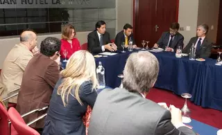 Fernández Rubio y Arturo Fernández se reúnen con representantes de empresarios de la zona Noroeste
