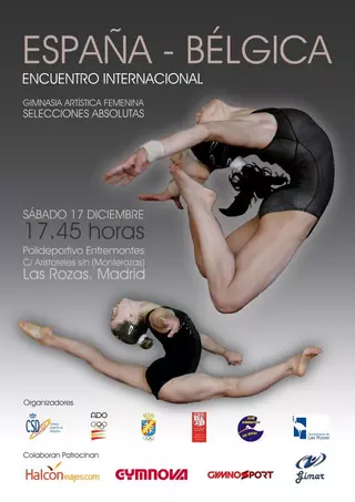 Las Rozas acoge un encuentro Bélgica-España de gimnasia artística femenina
