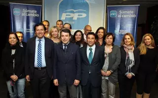 El secretario general del PP de Madrid, Ignacio González, se reúne con los afiliados de Las Rozas