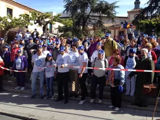 Fernández Rubio dio la salida a la 23ª edición de la Marcha Popular de Mayores de Las Rozas
