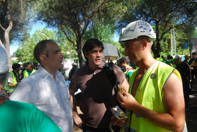 El Grupo Socialista de Las Rozas  apoya la marcha minera a su paso por Las Rozas