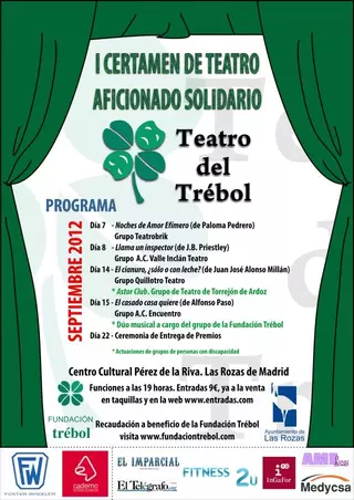 Las Rozas acoge el I Certamen de Teatro Aficionado Solidario a beneficio de personas con discapacidad