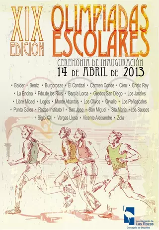 Todo listo en Las Rozas para celebrar las XIX Olimpiadas Escolares