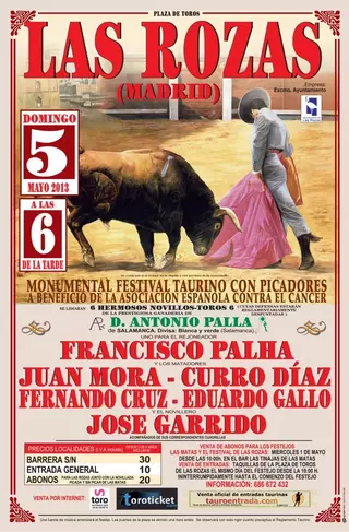 Las Rozas organiza un festival taurino a beneficio de la Asociación Española Contra el Cáncer