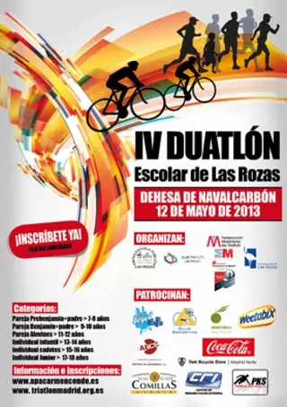 Familias en forma con el IV Duatlón Escolar de Las Rozas