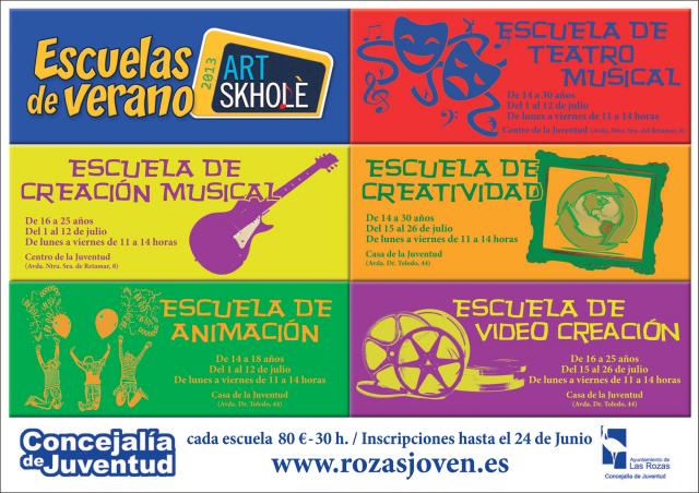 Las actividades de Juventud y de la Escuela de Teatro se suman a la oferta de campamentos de Las Rozas