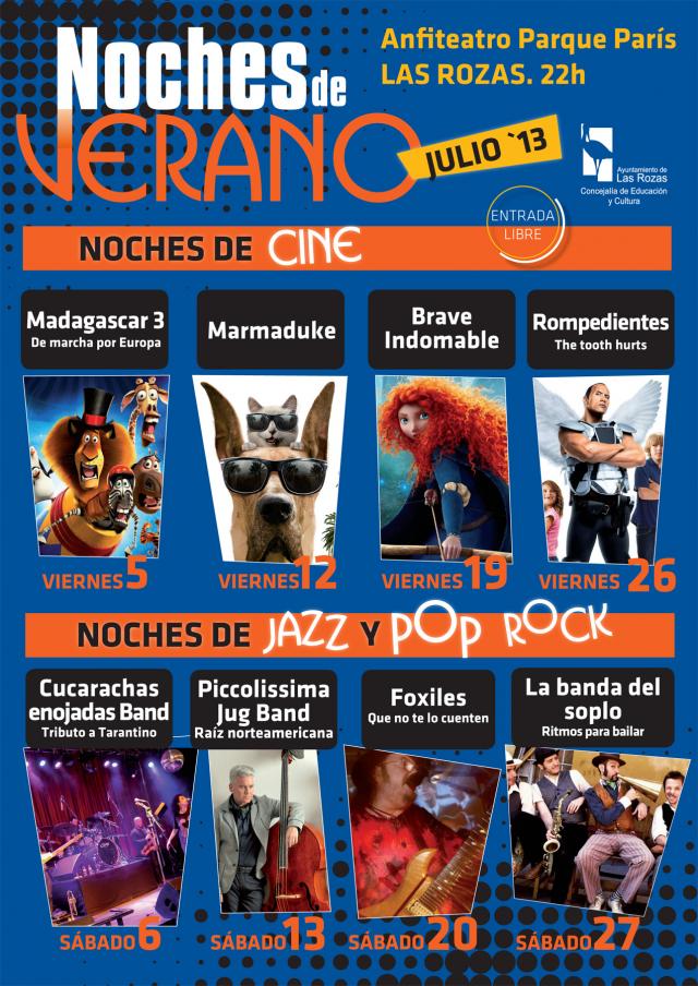 Vuelven la música y el cine al aire libre con las Noches de Verano de Las Rozas