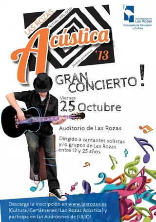 El certamen Las Rozas Acústica’13 busca jóvenes promesas de la música