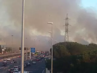 Incendio en la Dehesa de Navalcarbón de Las Rozas