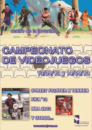 El I Campeonato de Videojuegos de Las Rozas se celebrará el 13 de Septiembre
