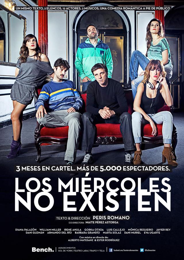 Llega al Teatro de Las Rozas la comedia urbana “Los miércoles no existen”