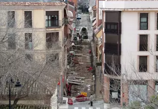 Las obras de remodelación de la calle Ebro de Las Rozas ya están en marcha