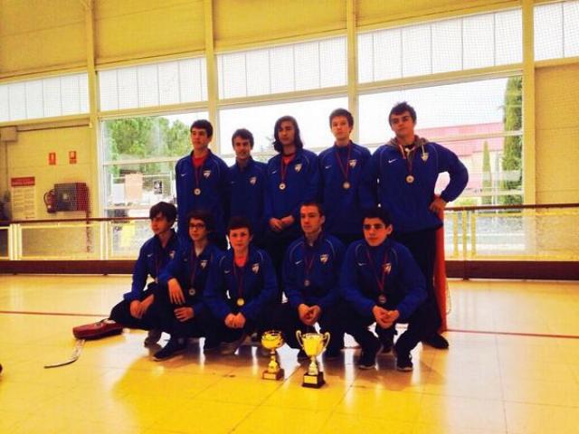 Los infantiles del CP Las Rozas, subcampeones de Madrid en Hockey sobre patines