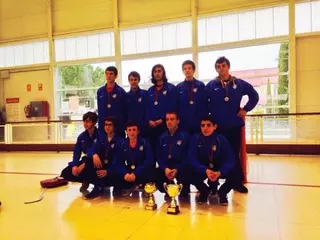 Los infantiles del CP Las Rozas, subcampeones de Madrid en Hockey sobre patines