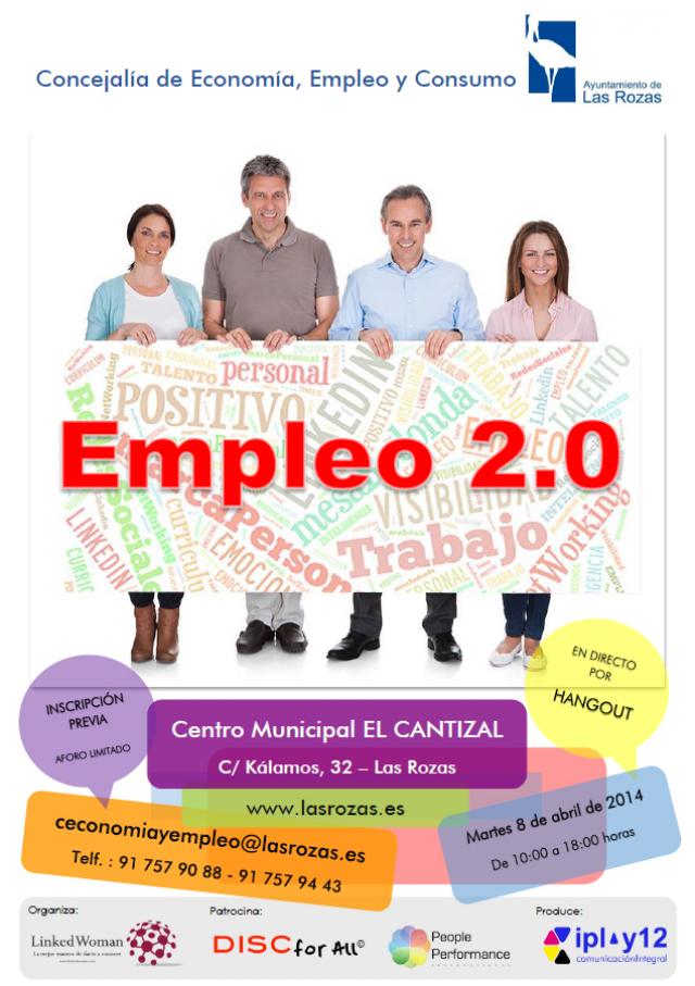 Las Rozas organiza el próximo 8 de Abril la jornada “Empleo 2.0”