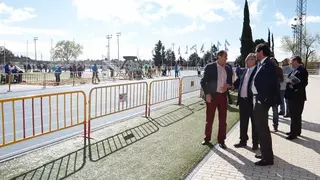 El presidente del COE visita a los participantes en las Olimpiadas Escolares de Las Rozas
