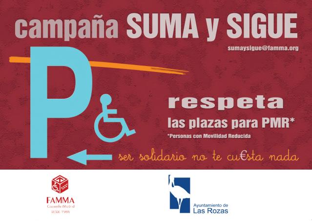 Las Rozas lanza una campaña sobre el buen uso de los aparcamientos para personas con discapacidad