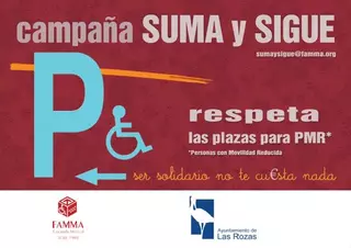 Las Rozas lanza una campaña sobre el buen uso de los aparcamientos para personas con discapacidad