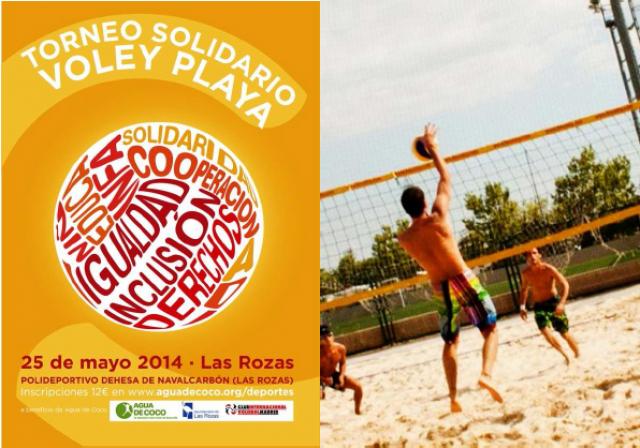 El próximo 25 de mayo se celebra en Las Rozas el I Torneo Solidario de Voley Playa