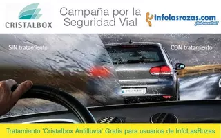 Cristalbox e InfoLasRozas.com regalan 500 tratamientos antilluvia para mejorar la seguridad vial de los roceños