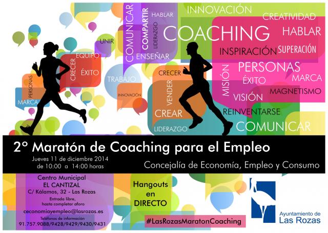 El II Maratón de Coaching para el Empleo reunirá en Las Rozas a reconocidos expertos en liderazgo