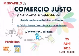 Qualitas Europa organiza un Mercadillo de Comercio Justo en su jornada de Puertas Abiertas