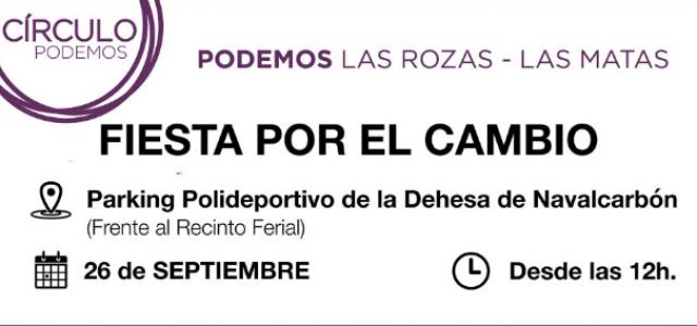Podemos organiza la 'Fiesta por el Cambio' en Las Rozas