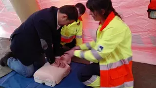 Talleres del SAMER con motivo del Día Internacional de la Reanimación Cardiopulmonar