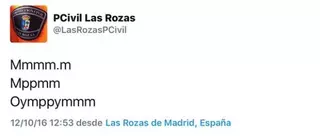 Un inquietante Tweet de Protección Civil de Las Rozas desata las 'alarmas' en redes sociales
