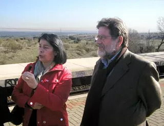Inés Sabanés visita Las Rozas y pide a Fomento la retirada del proyecto de desdoblamiento de la A-6.
