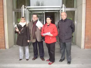 IU presenta en el Ministerio de Fomento sus alegaciones a la variante de la A-6