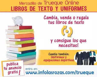 Vuelve el Mercadillo de Trueque Online de Libros de Texto y Uniformes de InfoLasRozas.com