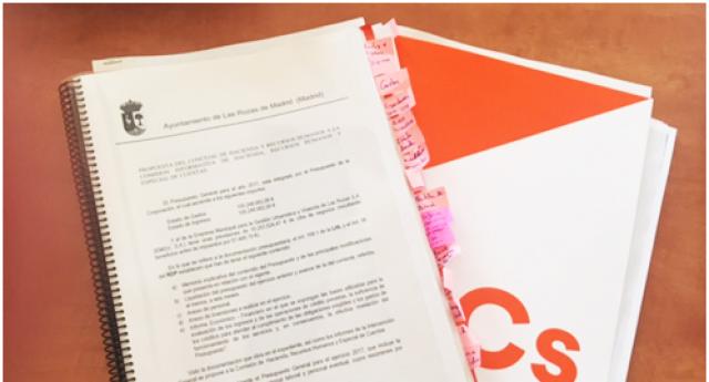 Ciudadanos Las Rozas: "Los presupuestos aprobados incluyen decenas de subvenciones a dedo"