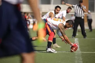 Inauguración del Campeonato Europeo de Flag Football que se celebra en Las Rozas