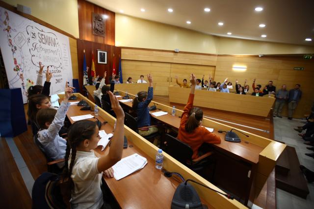 El Pleno Infantil aprueba wifi gratis en toda la ciudad, medidas contra la contaminación y ayudas para la gente sin recursos