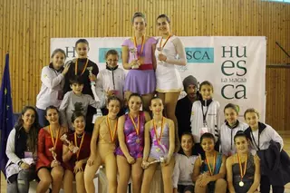 8 oros, 4 platas y 5 bronces para el Club Patina Las Rozas en el Open Internacional de Huesca