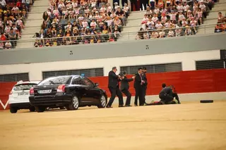 Escolares de Las Rozas y del resto de la región asisten a una exhibición didáctica de las actuaciones y medios de la Guardia Civil