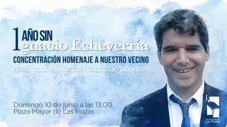 El Ayuntamiento de Las Rozas organiza un homenaje a Ignacio Echeverría en el primer Aniversario de su asesinato