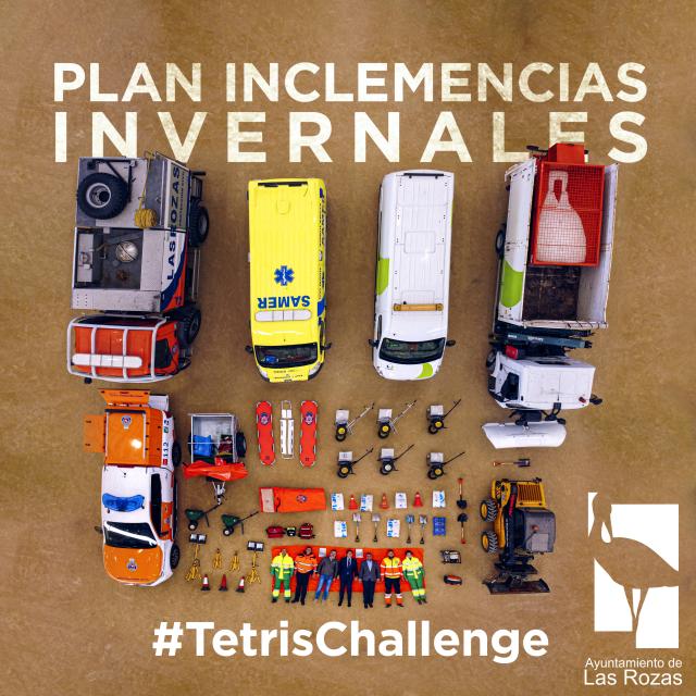 Las Rozas presenta el Plan de Inclemencias Invernales con un “Tetris challenge”