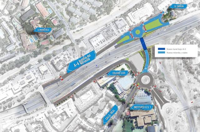 Aprobado el proyecto para el paso bajo la A-6 que unirá La Marazuela y El Torreón con el centro