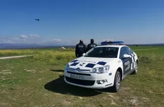 Un dron controla que se cumplan las medidas de confinamiento en Las Rozas