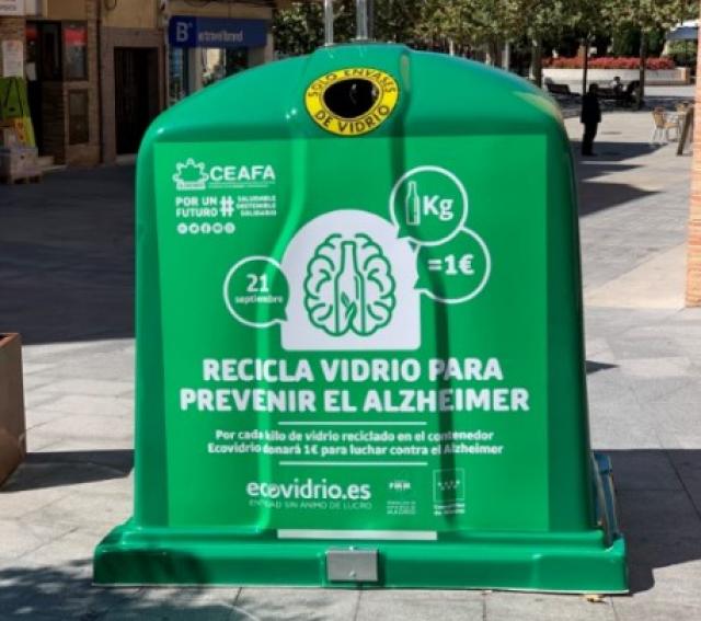 Las Rozas se suma a la campaña de Ecovidrio de reciclaje a favor de los enfermos de Alzheimer