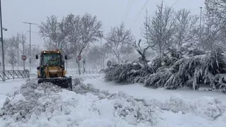 Caos en Las Rozas ante la gran nevada que ha dejado Filomena