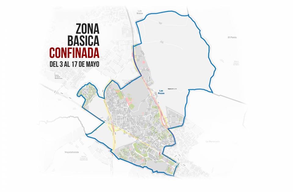 La zona básica de salud de Las Rozas queda confinada perimetralmente a partir del lunes