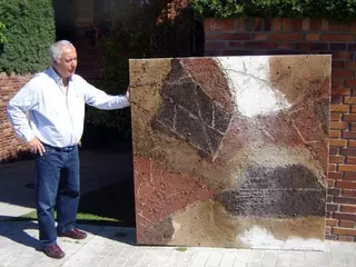 El roceño Ramón Crespo expone en la sala Juan Barjola su obra de pintura abstracta