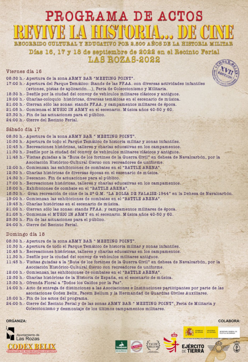 Programa Revive la Historia... de cine Las Rozas