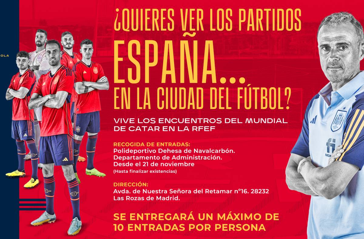 Los vecinos de Las Rozas podrán apoyar a la Selección desde las instalaciones de la RFEF