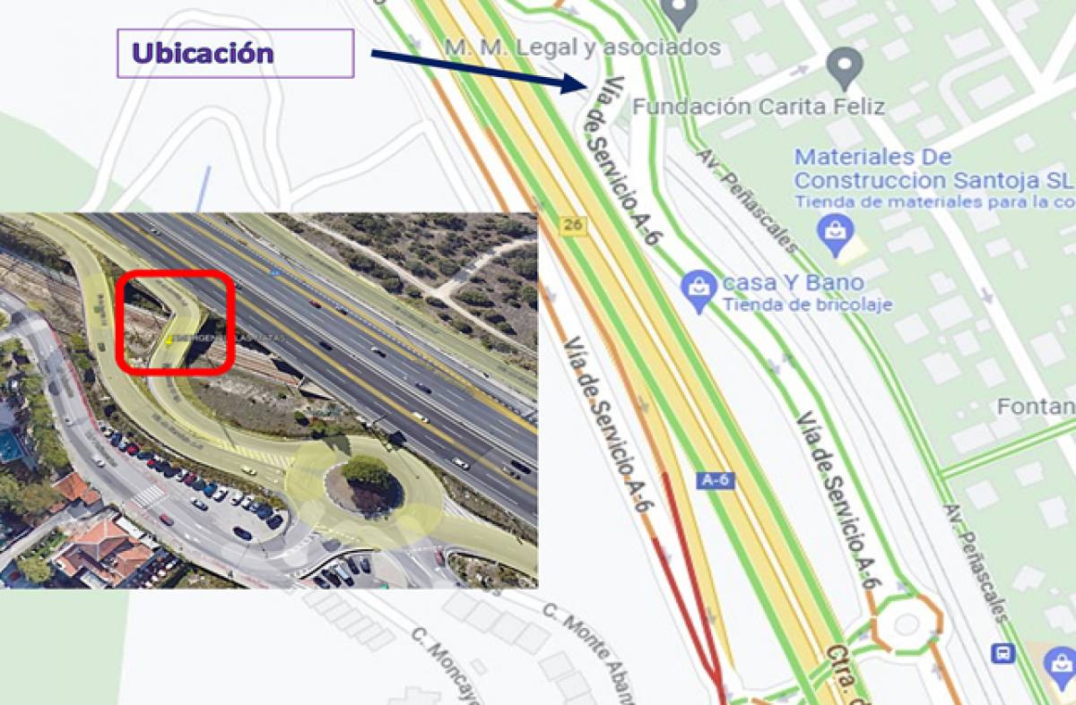 Cortes de tráfico en la A-6, a la altura de Las Rozas, desde hoy lunes