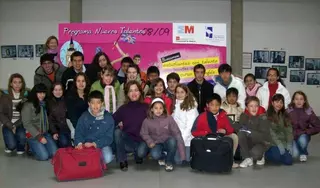 Los alumnos roceños becados por el programa Nuevos talentos ya están en el campamento de inglés